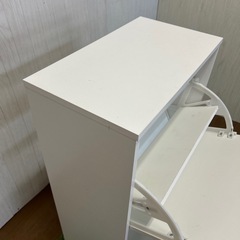 【リユース☆エコちょっぷ】 IKEA BISSA ビッサ シューズボックス2段の画像