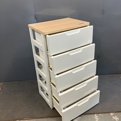 収納ケース５段【福生市リサイクルプラザNo.1901】の画像