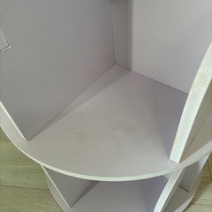 人気本棚　回転本棚　ホワイト　　の画像