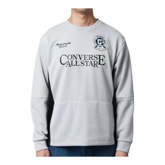 トレーナー メンズ スウェット 切替 ワッペン スエット Lサイズの画像