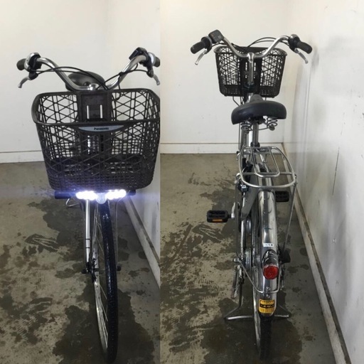A-524△ v 岐阜発/ パナソニック/電動アシスト自転車/26インチ/3段変速/バッテリー6.6Ah/充電器なし/走行確認/現状品/ 管18s/ R8.1/27 △