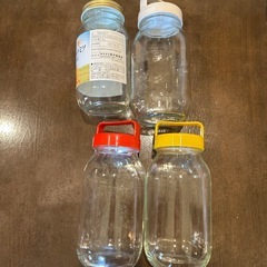 ガラス瓶　4個の画像