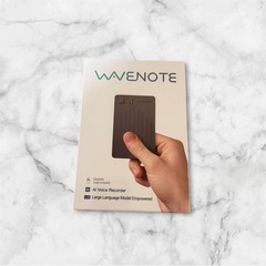 【新品未使用】WaveNote AI ボイスレコーダー AI トランスクライブ 要約レコーダーの画像