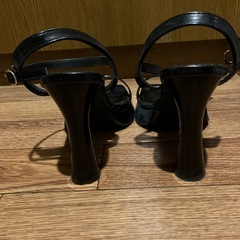 太ヒール　サンダルの画像
