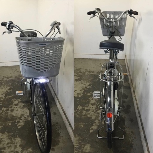 A-526△ v 岐阜発/ パナソニック/電動アシスト自転車/26インチ/3段変速/バッテリー8Ah/充電器なし/走行確認/現状品/ 管15s/ R8.1/27 △