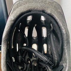 子供用自転車ヘルメット Mサイズ (52〜56cm) ピンク 花柄の画像