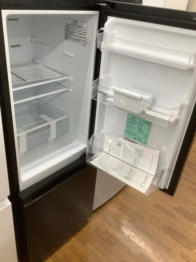 90分の無料軽トラック貸出サービス！【Hisense】2ドア冷蔵庫（HR-D16NJ1B）のご紹介です!