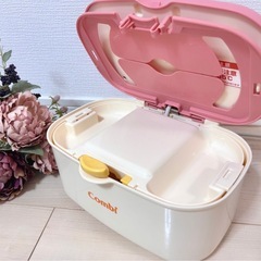 Combi　クイックウォーマーHU 限定色：ネクタリンピンク　おしりふきあたため器の画像