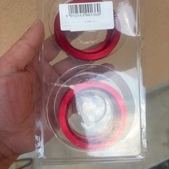 アルミ製 ハブリング 4個セット（73.1mm→56.1mm）レッドの画像