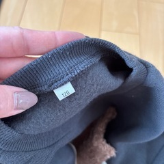 120センチ裏起毛トレーナーの画像