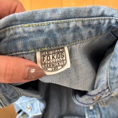 120センチジーンズシャツの画像