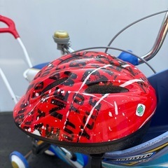 かがやき新幹線デザイン幼児用自転車ヘルメット付きの画像