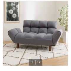 【美品✨】2WAYニトリポケットコイルソファの画像