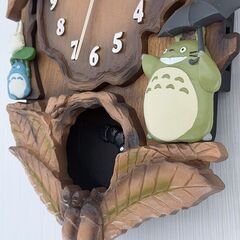 【12,000円】となりのトトロ 壁掛け時計 4MJ837MN｜メロディ付き｜モデルハウス展示品の画像