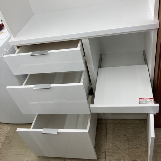【ジモティー割引で最大15％OFF⭐️】NITORI　ニトリ　キッチンボード　ホワイト　白