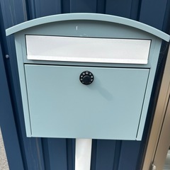 置き型ポスト　ライトブルーの画像