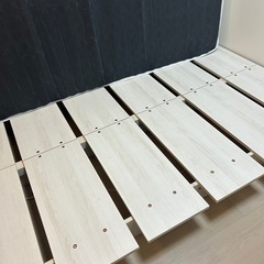 【セット売】ダブルベッド：RASIK ステージベッド（コンセント付き）・マットレスの画像