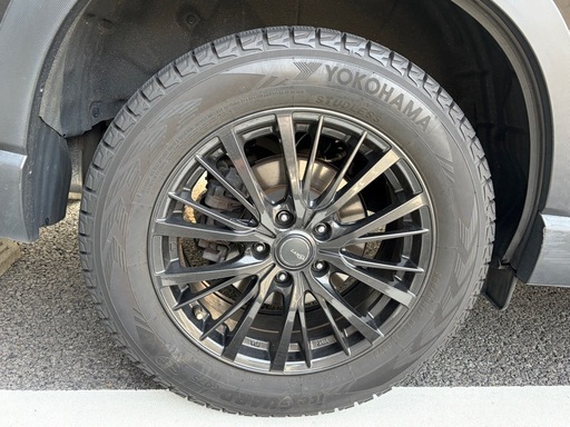 冬用タイヤ　ホイール付き　４本　スタッドレス　ヨコハマタイヤ　YOKOHAMA　225/60R17 SUV G075  レイシアCS
