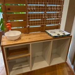 譲りたい　おもちゃ　
手作りキッチンの画像