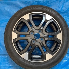 ダイハツ ウェイク タント ムーヴ トヨタ ピクシスメガなど  純正アルミホイール タイヤ付き  美品！！の画像