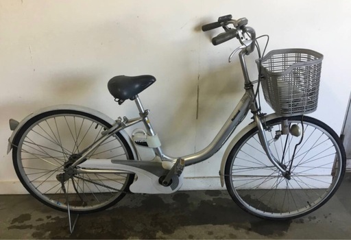 A-532△ v 岐阜発/ナショナル/電動アシスト自転車/26インチ/充電器付き/ ジャンク/バッテリー充電不可/通常走行のみ確認/現状品/R8.3/11 △