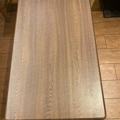 折り畳みテーブル②濃い茶色の画像