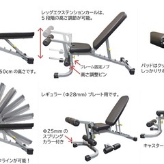 【大幅値下交渉OK】 WILD FIT/impulseスミスマシン一式（ベンチ・ラット・プレート）名古屋・4/30迄 の画像