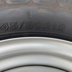 ブリヂストン　軽バン　スタッドレス4本ホイール付き
の画像