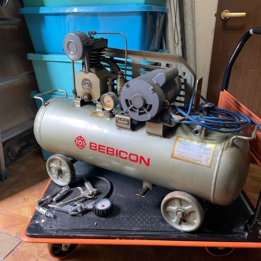 BEBICON エアコンプレッサー BU-7TL 0.4kw