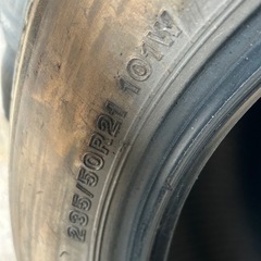 235/50R21 レクサスRX用　一本　ブリヂストン　アレンザの画像