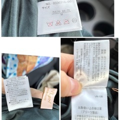 Olive girlグリーンのプリーツワイドパンツ Mサイズ☆の画像