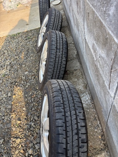 夏タイヤホイル付き2024年製155/65R14