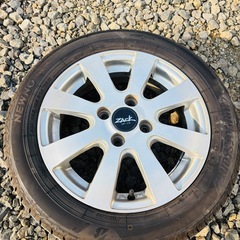 夏タイヤホイル付き2024年製155/65R14の画像