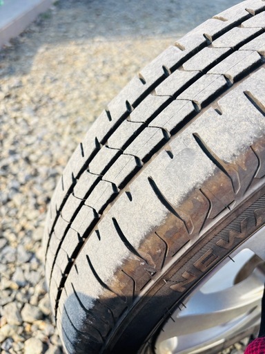 夏タイヤホイル付き2024年製155/65R14