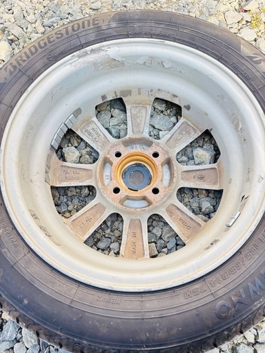 夏タイヤホイル付き2024年製155/65R14