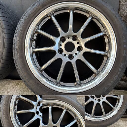 ★今週限定・引き取り場所限定価格！★ 33,000円 ⇒ 30,000円！【人気ブランド】WORK EMOTION 11R 18インチ 4本 7.5J+47 114.3/5H エスティマ、ヴォクシー等