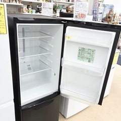 【ドリーム池田】◎ジモティ割7%◎Panasonic/パナソニック「168L/2ドア冷蔵庫」右開き（単身〜2人暮らし向け）NR-BW17FJ-K 2021年製【47599】の画像