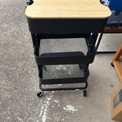 無料　美品　キッチンラック　ランドリーラック　棚　シェルフの画像