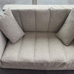 2人がけソファ　グレー　美品の画像