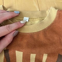 110センチ裏起毛トレーナーの画像