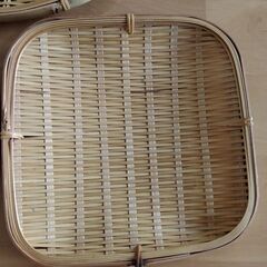 竹のざる3点の画像