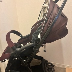 コンビ メチャカルハンディ エッグショック A型ベビーカー 4キャス 両対面 ブラウン系の画像