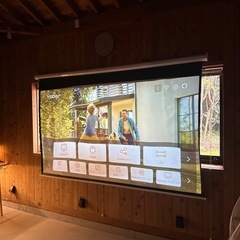 100インチ プロジェクタースクリーン 16:9 まだ使えますの画像