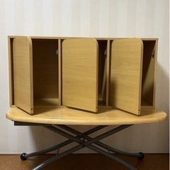 ニトリ扉付カラーボックスの画像