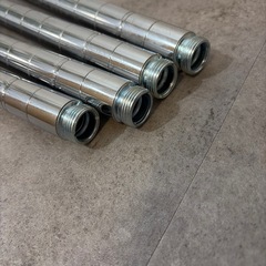 伸縮ポール 4本セット 突っ張り棒 調整可能 DIY 収納 パイプ の画像