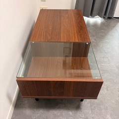 4/4まで【配送可】引き出し付きセンターテーブル｜1年間のみ使用の画像