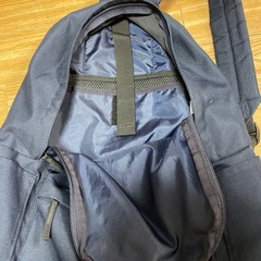 【無印良品】肩の負担を軽くする 撥水リュックサック　ネイビーの画像