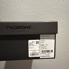 【新品未使用】PADRONE 革靴 25cm プレーントゥ 日本製 定価24,200円の画像