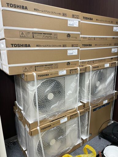【宮城県】東芝RAS-2215AT　エアコン本体2025年モデル　1台40,000円（税込）新品未使用メーカー保証付き在庫30台