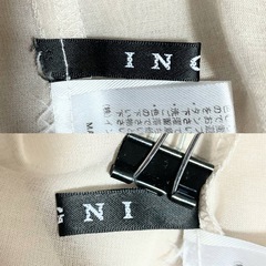 【Ｍ】INGNI シアーシャツ 半袖ブラウス 羽織り グレージュの画像